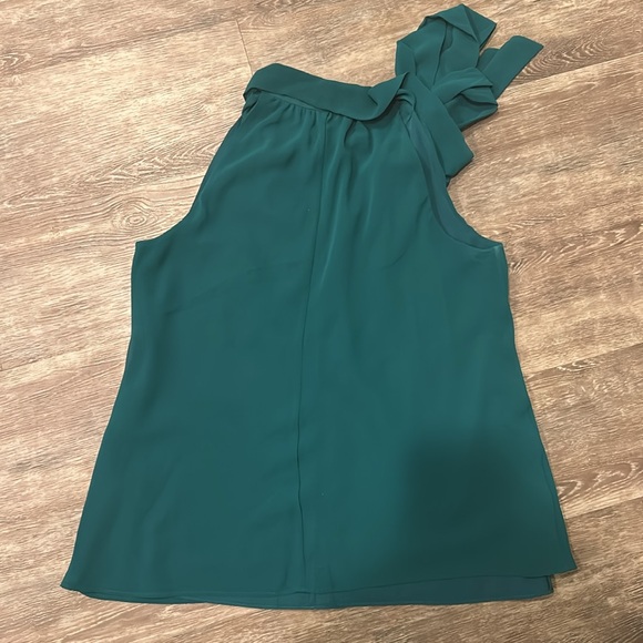 Beautiful Green Sleeveless Blouse - Picture 3 of 5